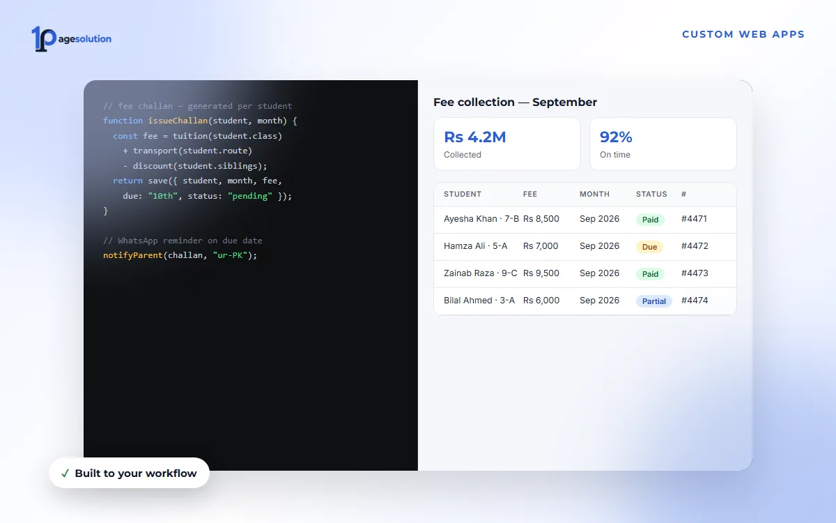 Custom Web Applications